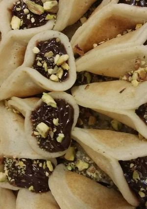 صورة لوصفة قطايف عصافيري بالنيوتيلا