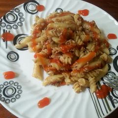 A picture of Pasta and minced meat# festive season contest_Nairobi West#.