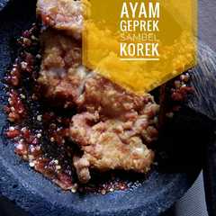 A picture of Ayam Geprek Sambel Korek.