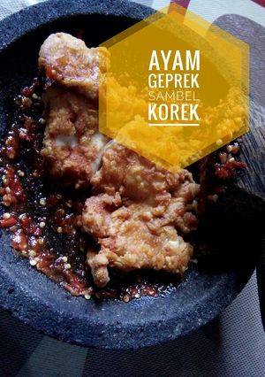 Foto resep Ayam Geprek Sambel Korek