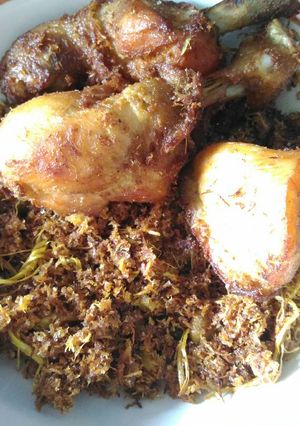 Foto resep Ayam serundeng jodha