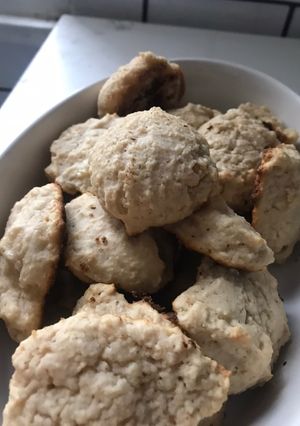 Una foto de Galletitas con las sobras de la leche de maní