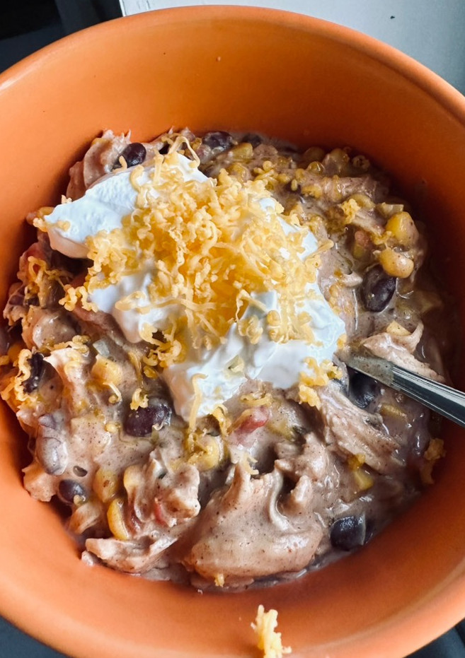 A picture of Crockpot Chicken Chili.