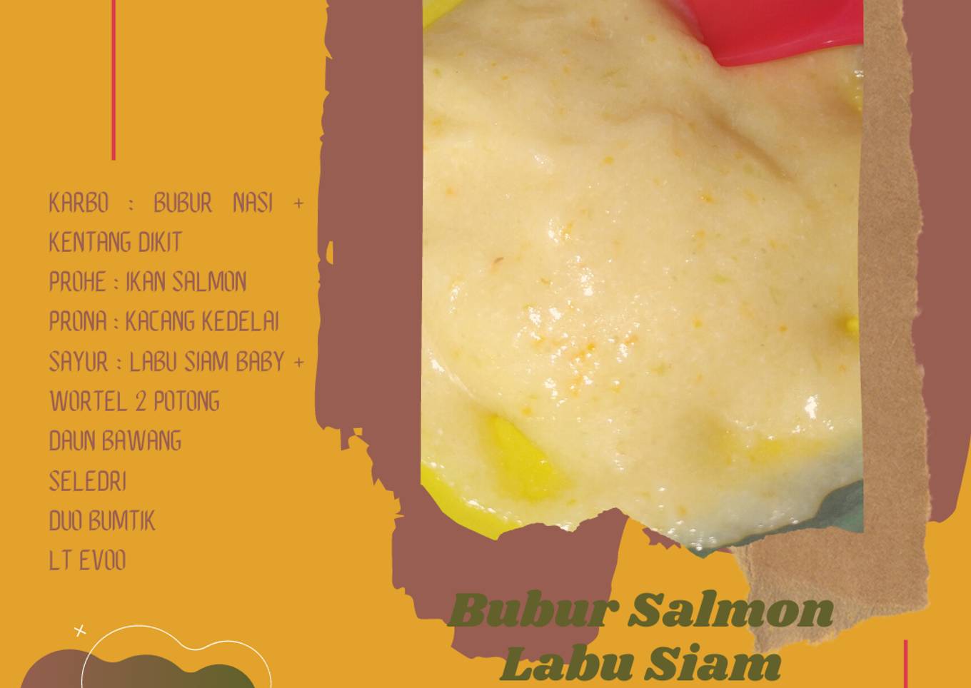 Bubur Salmon Labu Siam MPASI