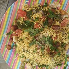 A picture of Homemade Street Style Masala Puri.