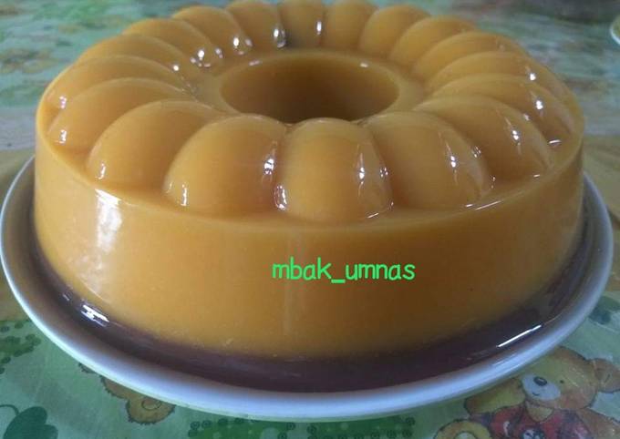 Butternut pumpkin puding/ Puding Labu