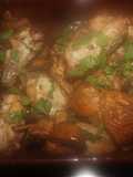 Alitas de pollo con champis en freidora de aire
