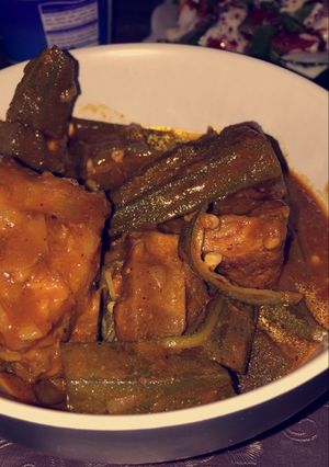 صورة لوصفة اسهل باميه في الحياه 🤤