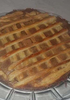 O poză a rețetei Plăcintă cu mere și foietaj.
