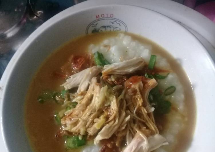 Bubur ayam kuah santan