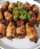 Mực dồn thịt chiên