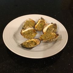 Grilled Oysters With Garlic/Romano Herb Butter A picture of Grilled Oysters With Garlic/Romano Herb Butter.