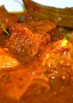 A picture of Mutton Curry.