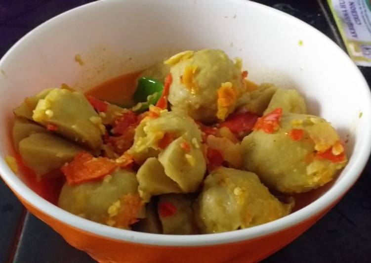 Recipe: Perfect Pentol mercon sedeep