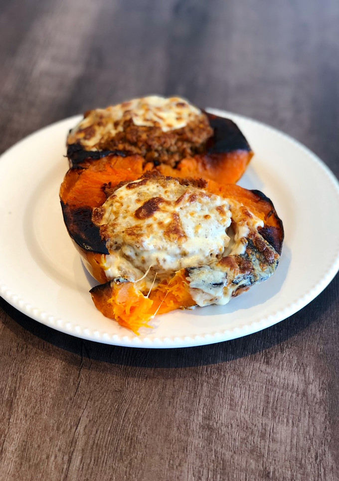 Una foto de Calabaza rellena