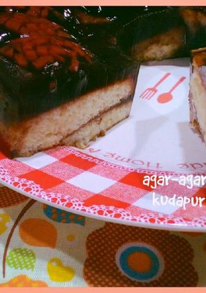 Foto resep agar-agar kreatif ( rotinya dr roti yg gatot gegara kemanisan jd eneg ) 😁