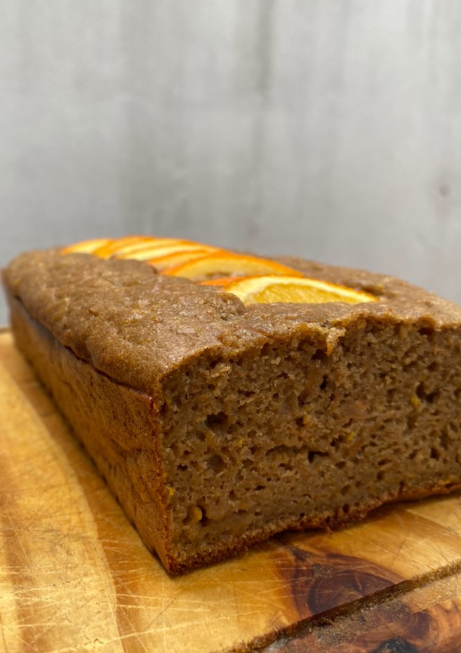 Una foto de Budín de naranja y zanahoria