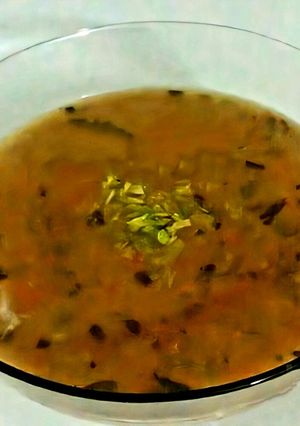 عکسی از دستور سوپ کرفس