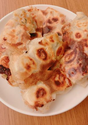 A picture of Pork and Chive Potstickers.