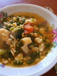 Zöldborsó leves recept fotója