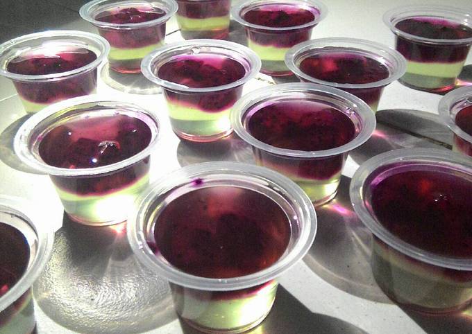 Resep Puding buah naga oleh nyit93 - Cookpad