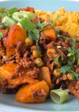 Una foto de Keema Matar (कीमा मटर)