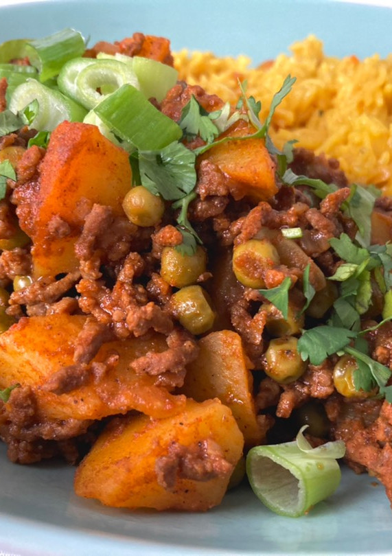 Una foto de Keema Matar (कीमा मटर)