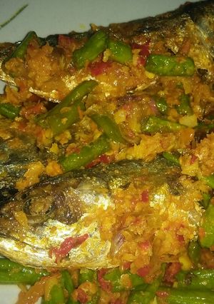Foto resep Ikan kembung buncis bumbu kuning