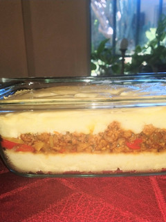 Una foto de Pastel de papa veggie