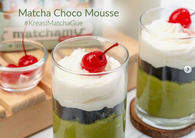 Resep Matcha Choco Mousse Anti Gagal