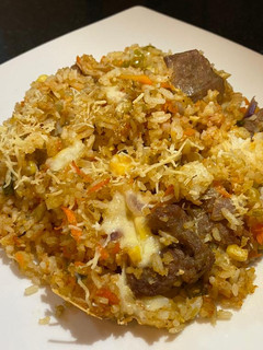 Una foto de Arroz al horno con queso🧀👩🍳❤