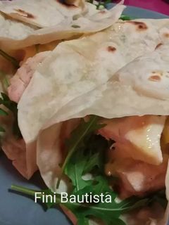 Una foto de Kebab con tortitas caseras