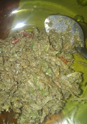 Foto resep Ikan teri kering tumbuk belimbing