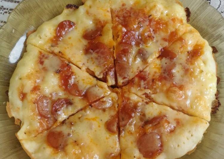 Pizza Teflon Empuk Pinggiran Crispy Tanpa Ulen