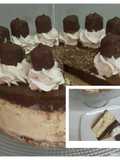 Snicker chocolate mousse cheesecake