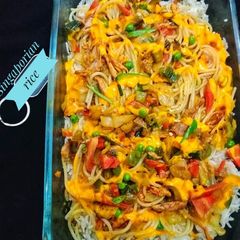 A picture of Singaporean rice.