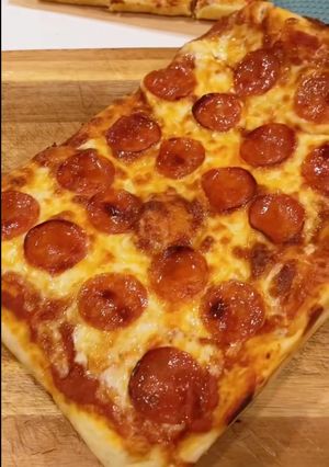 A picture of Homemade Sourdough Pizza.