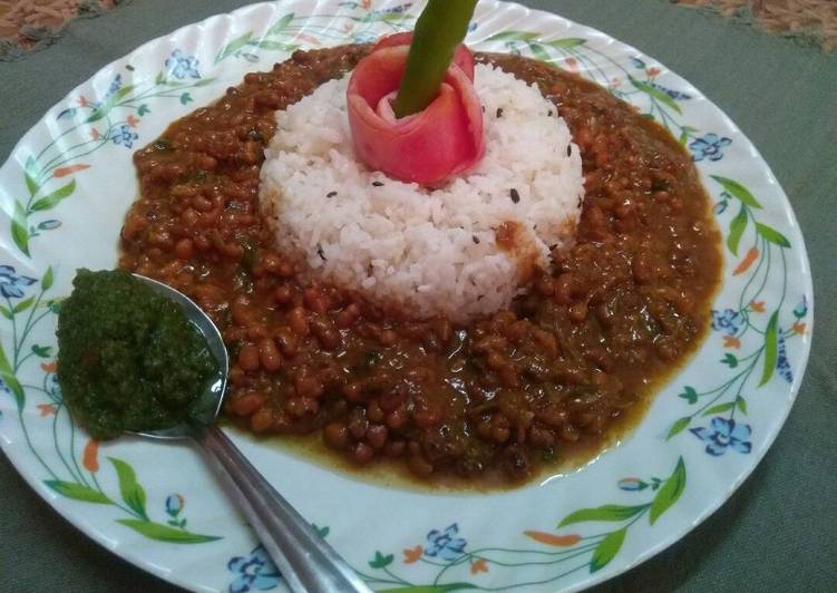 Lal Lobia with rice