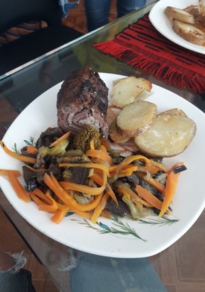 Una foto de Rollo de carne y cerdo