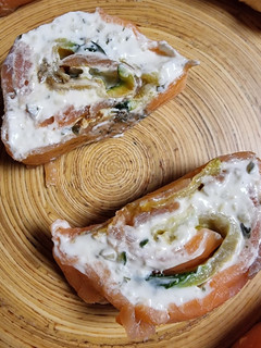 Una foto de Rollo de salmón