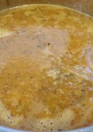 A picture of Mutton Dalcha.