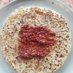 A picture of Onion paratha.