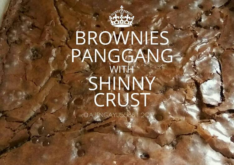 Brownies Panggang With Shinny Crust 🍫