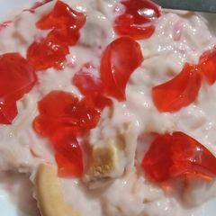 A picture of Fruit Custard.