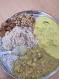 #LBC#brown rice,south indian kadi,Arabhi subji,pumpkin subji#