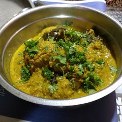 A picture of Hyderabadi bhagara baingan.