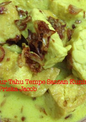 Foto resep Sayur Tahu Tempe Santan Kuning