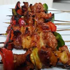 รูปของ Barbeque Grill Beef Skewer with Chef Sauce