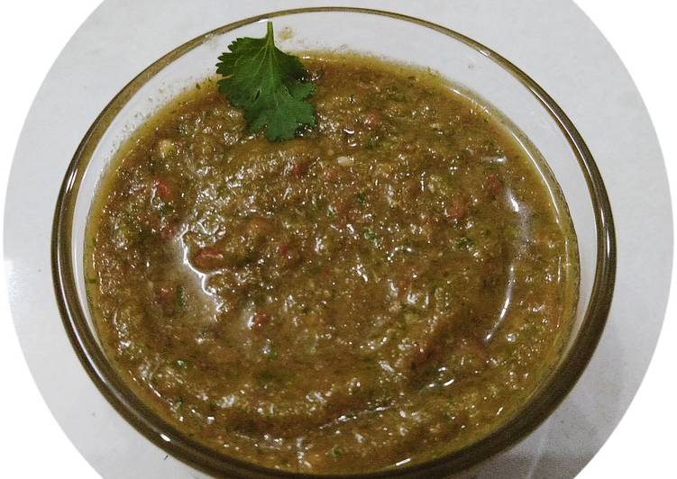 Coriander tomato chutney