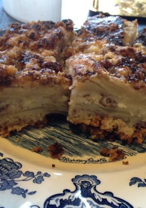 Una foto de Torta de manzana no tradicional